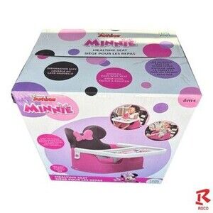 Disney Jr Minnie Mouse Mealtime Seat. 6mo+. 3 Tray Positions. Grows W/ Baby. NEW